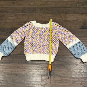 Colorful Crochet Sweater